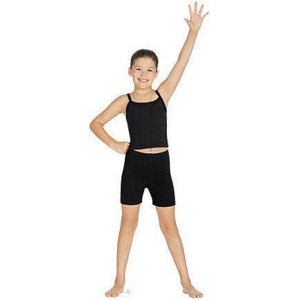 Eurotard Child's Mid Thigh Shorts Child S Black - DanceSupplies.com