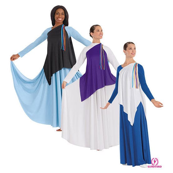Eurotard Asymmetrical Streamer Tunic - DanceSupplies.com