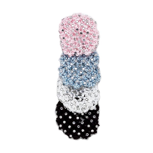 Dasha Rhinestone Knit Bun Cover - DanceSupplies.com