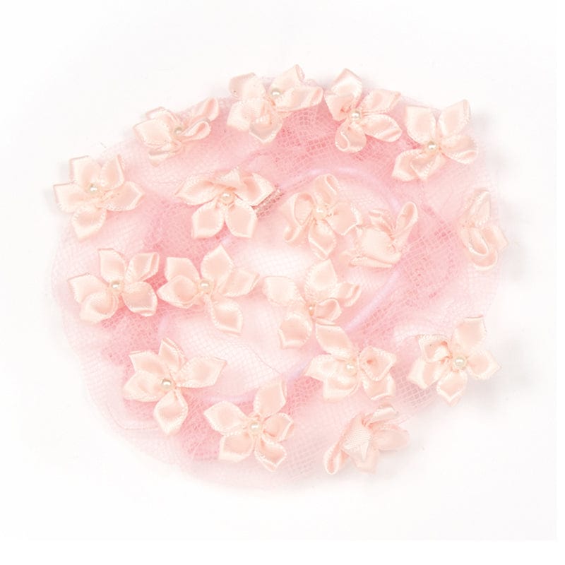 Dasha Star Flower Bun Cover Pink - DanceSupplies.com