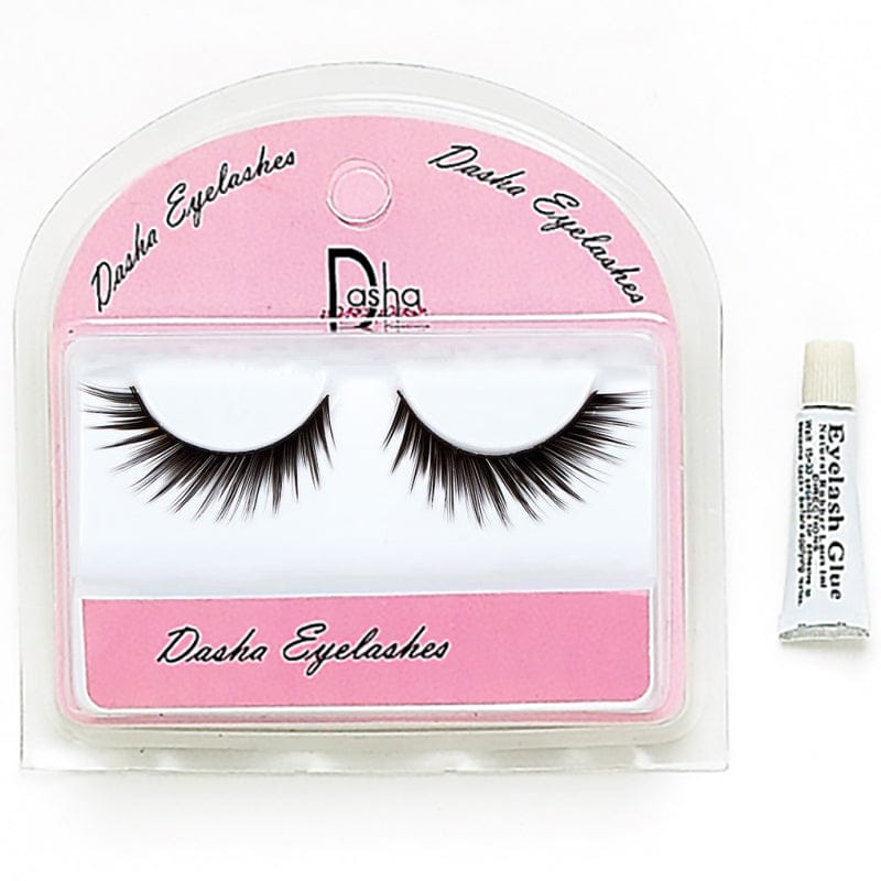 Dasha Full Eyelashes With Glue - Slant - DanceSupplies.com