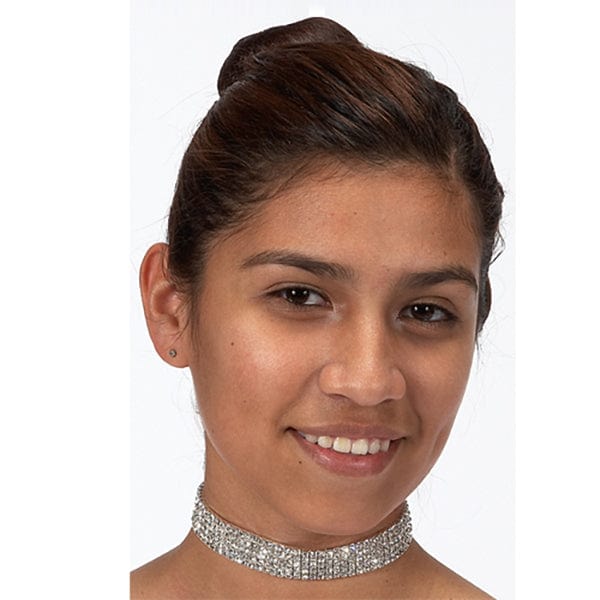 Dasha Stretch Rhinestone Choker - 5 Rows - DanceSupplies.com