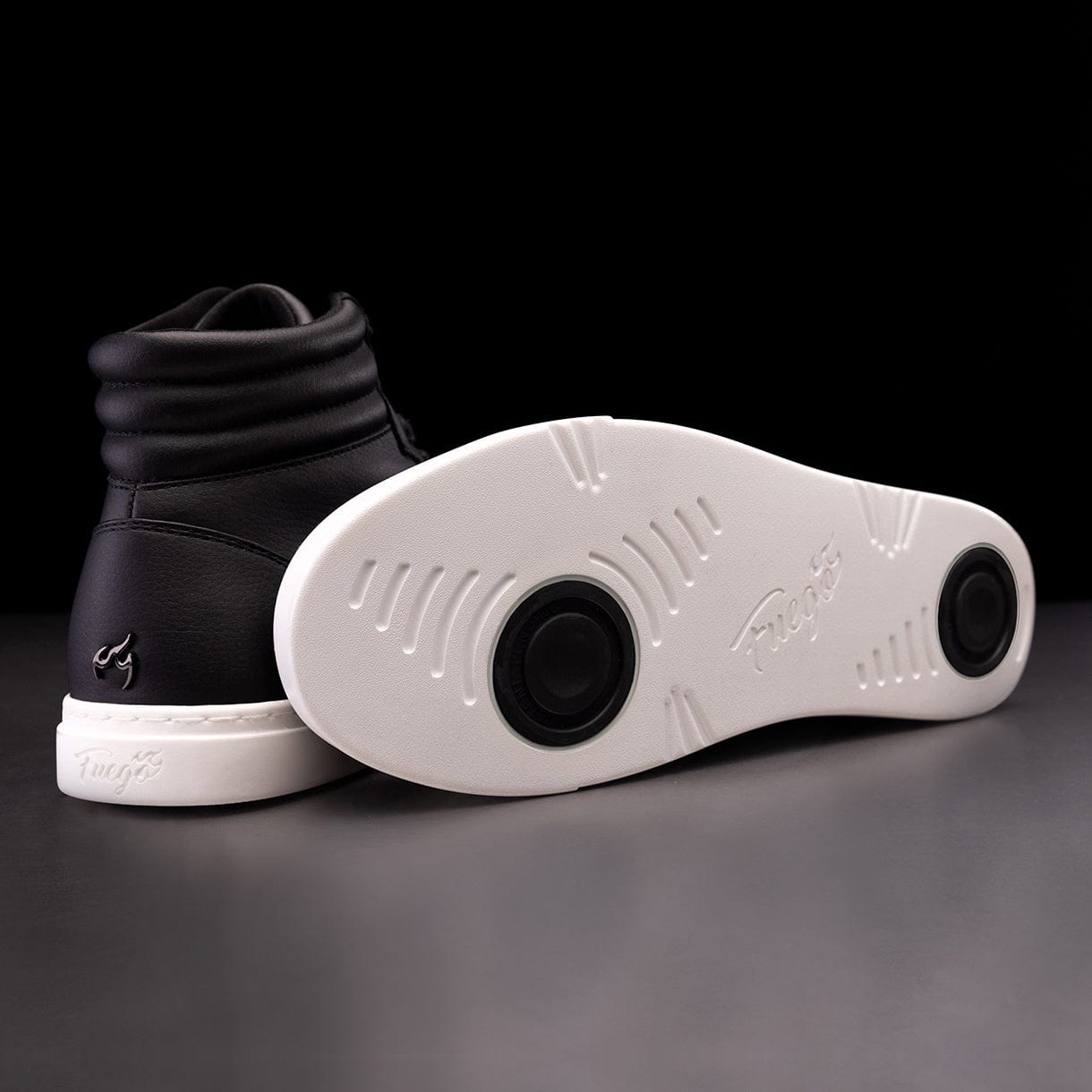 Fuego High-Top Dance Sneakers - Black - DanceSupplies.com