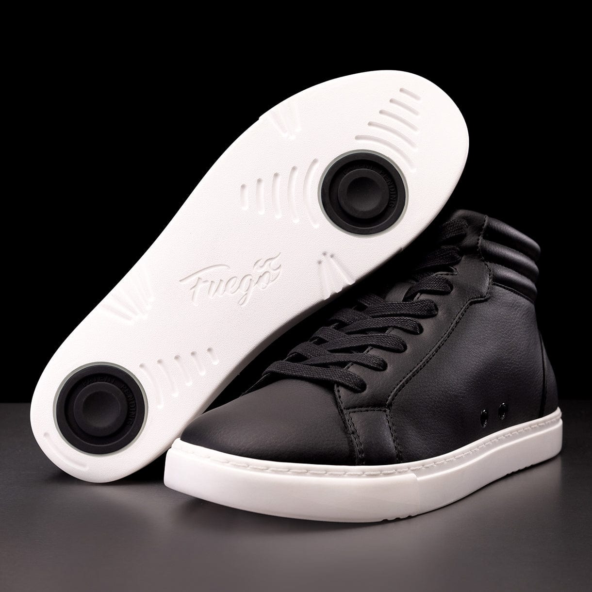 Fuego High-Top Dance Sneakers - Black - DanceSupplies.com