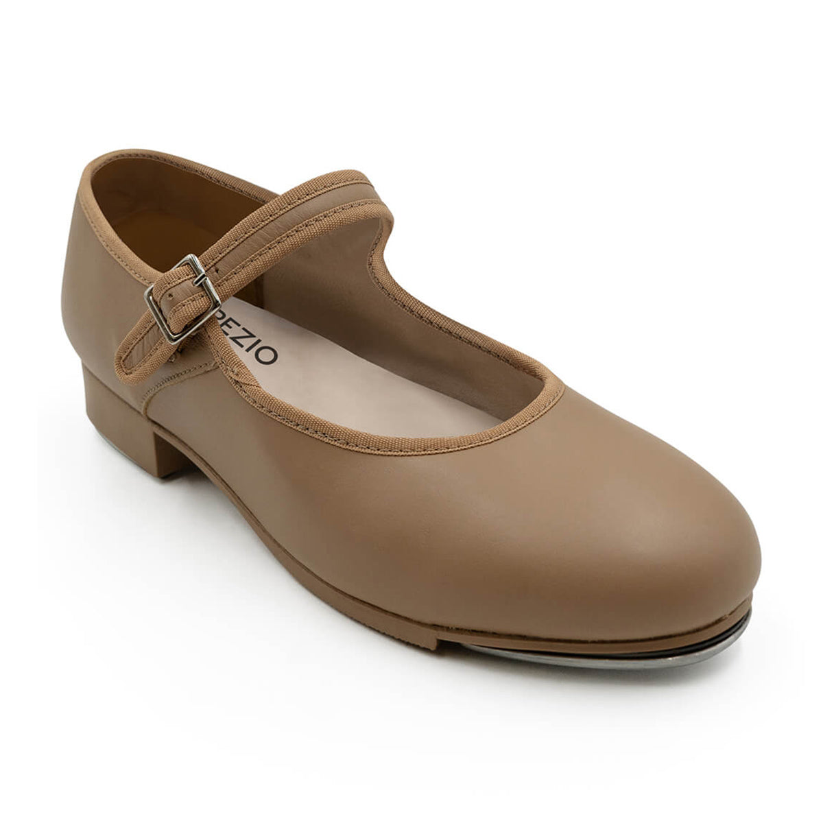 Capezio Adult Mary Jane Tap Shoes - Caramel Adult 3 Medium Caramel- DanceSupplies.com