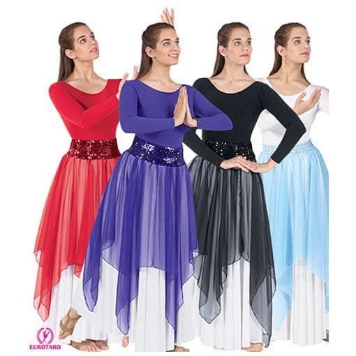 Eurotard Chiffon Single Handkerchief Skirt/Top - DanceSupplies.com