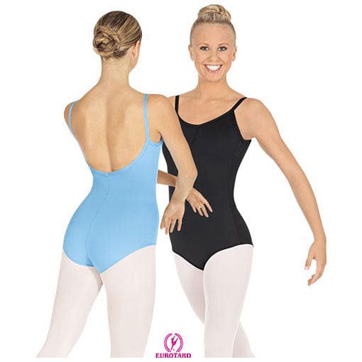 Eurotard Adult Pinch Front Microfiber Camisole Leotard - DanceSupplies.com