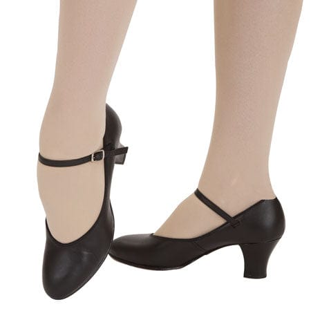 Capezio Student Footlight Character Shoes - Black - DanceSupplies.com