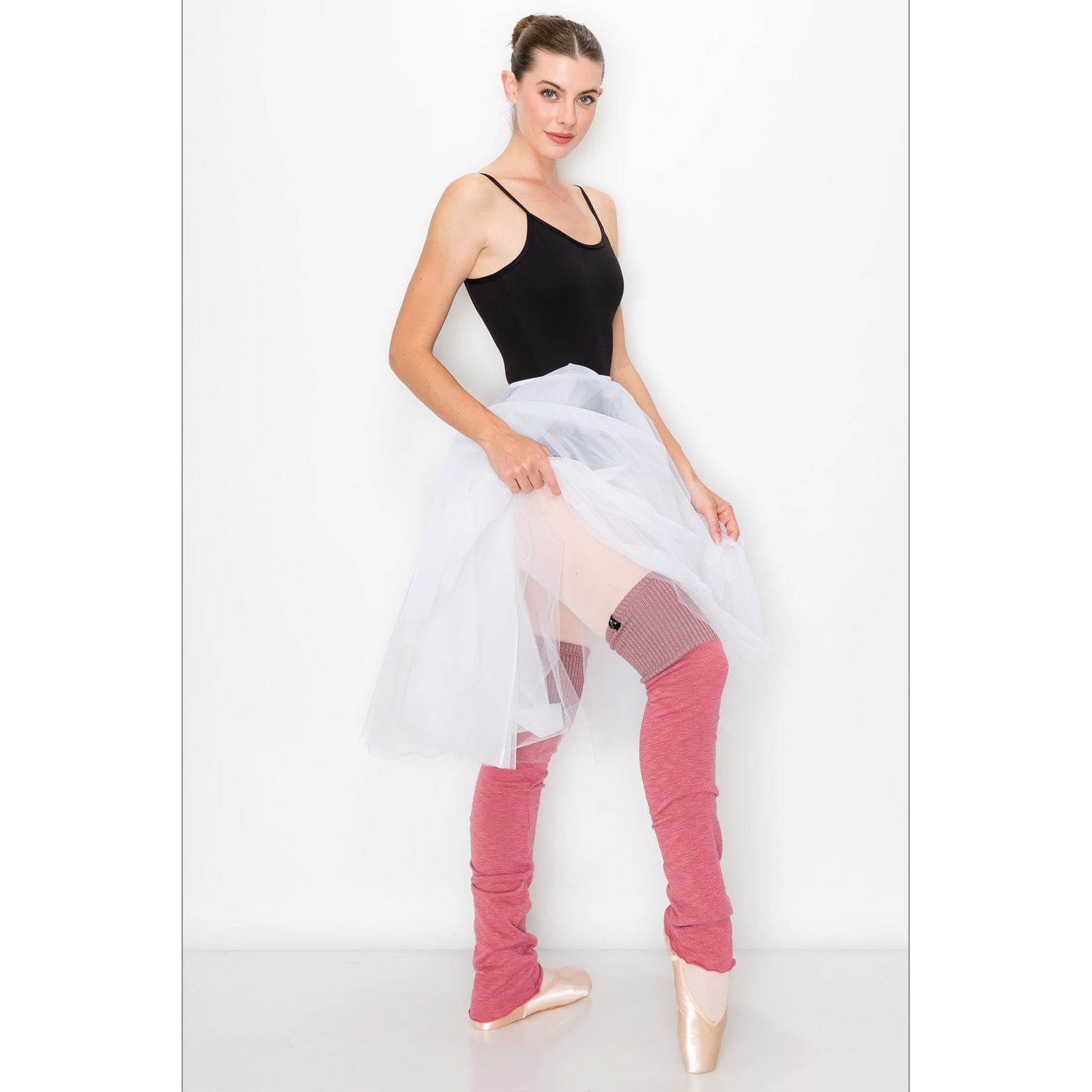 Aluvie Lea Legwarmers Adult M/L Rose - DanceSupplies.com