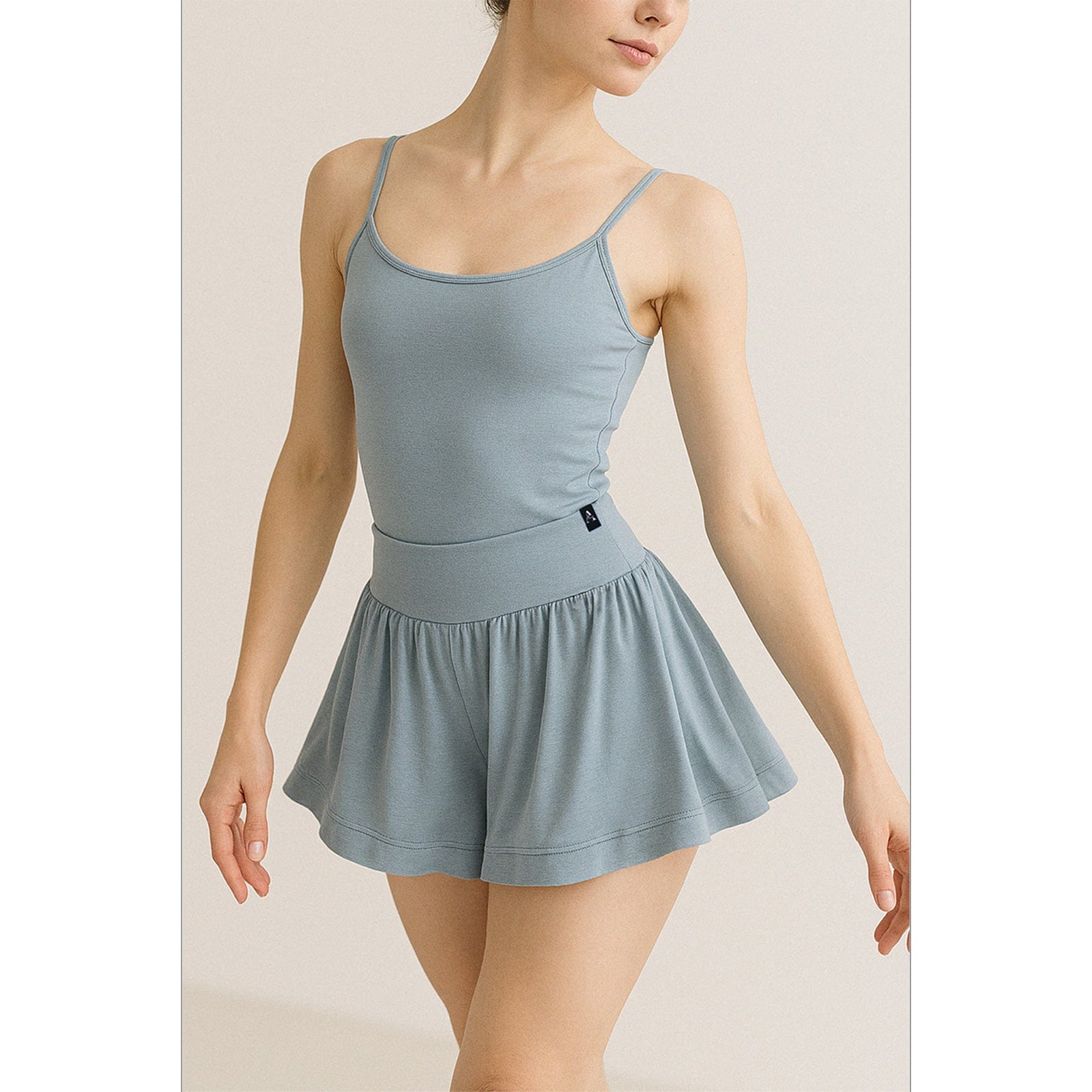 Aluvie Flo Petal Shorts Steel Blue - DanceSupplies.com