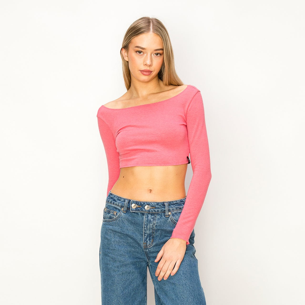 Aluvie Chloe Crop Top French Pink - DanceSupplies.com