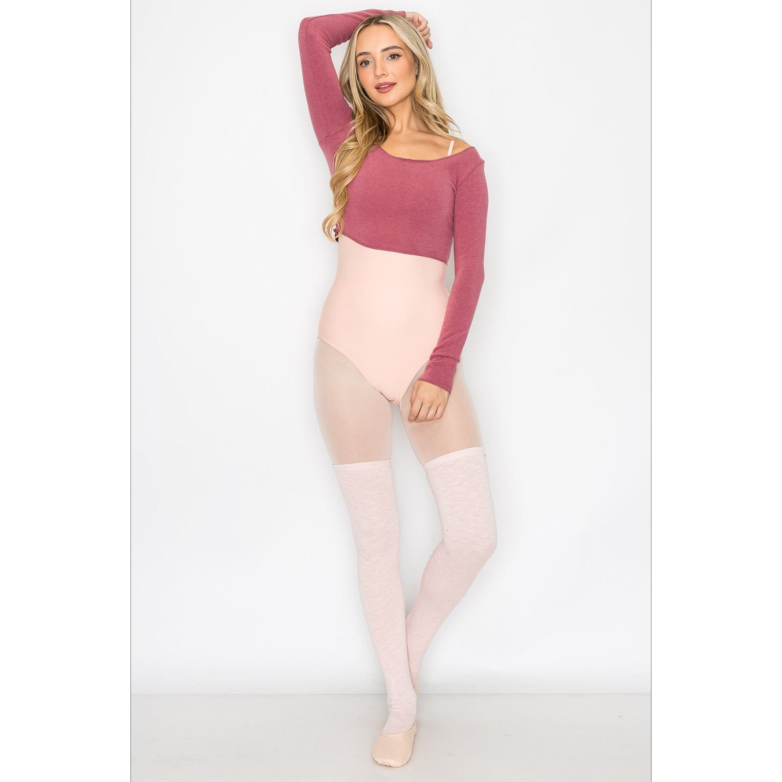 Aluvie Chloe Crop Top Rose - DanceSupplies.com