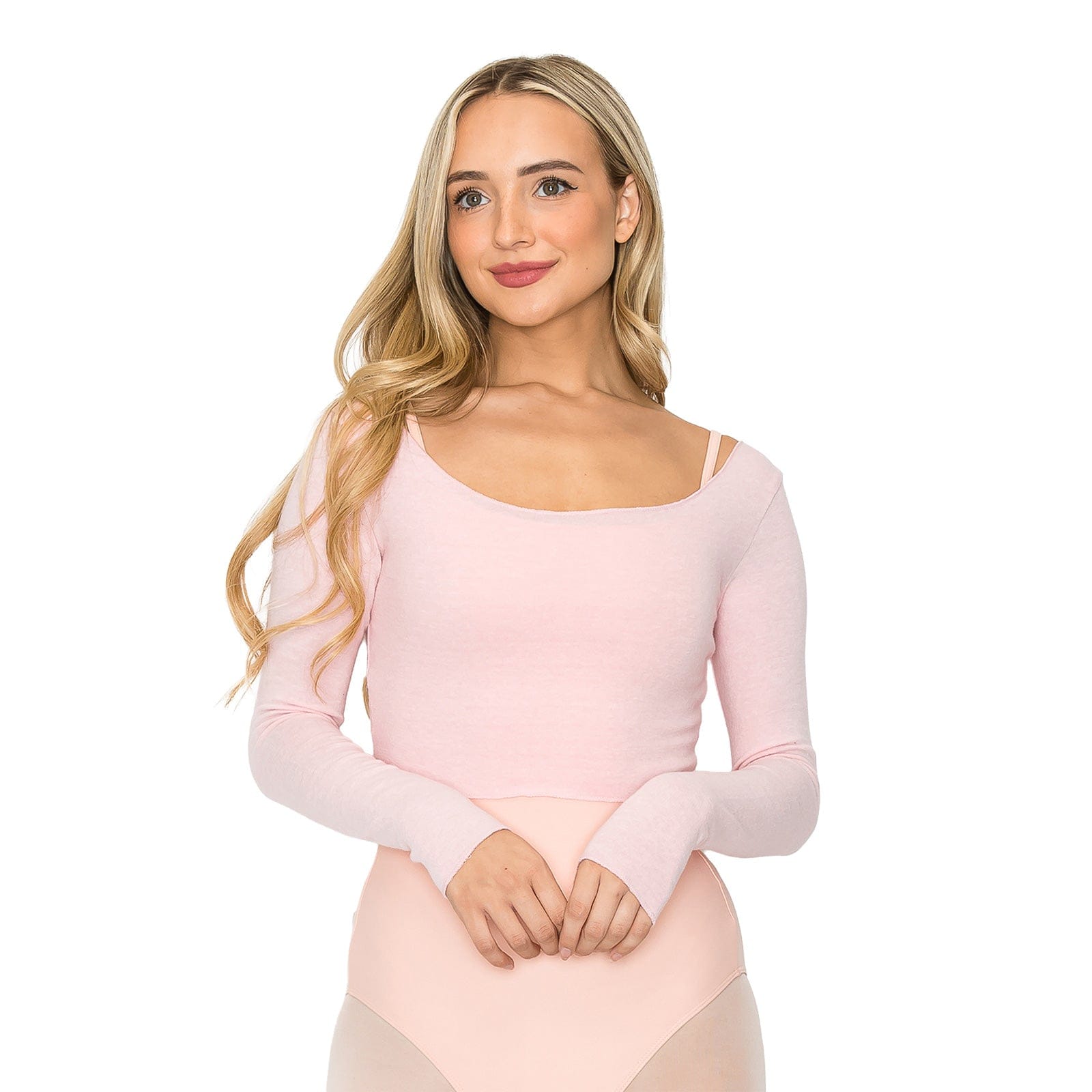 Aluvie Chloe Crop Top Soft Pink - DanceSupplies.com