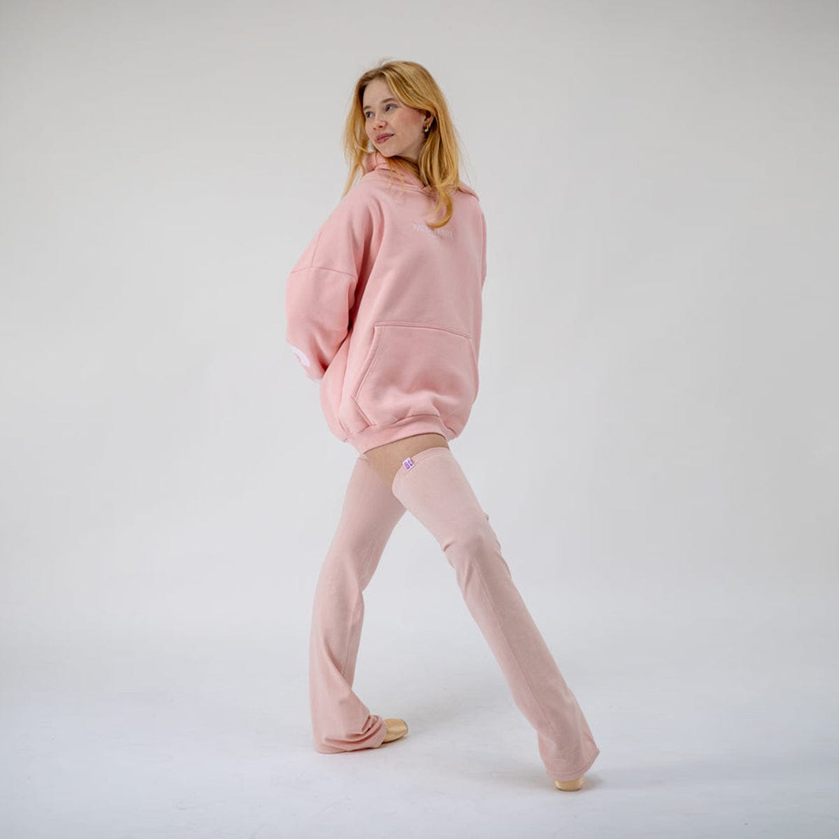 Barre Trash Long Legwarmers Adult XS-S Ballerina Pink - DanceSupplies.com