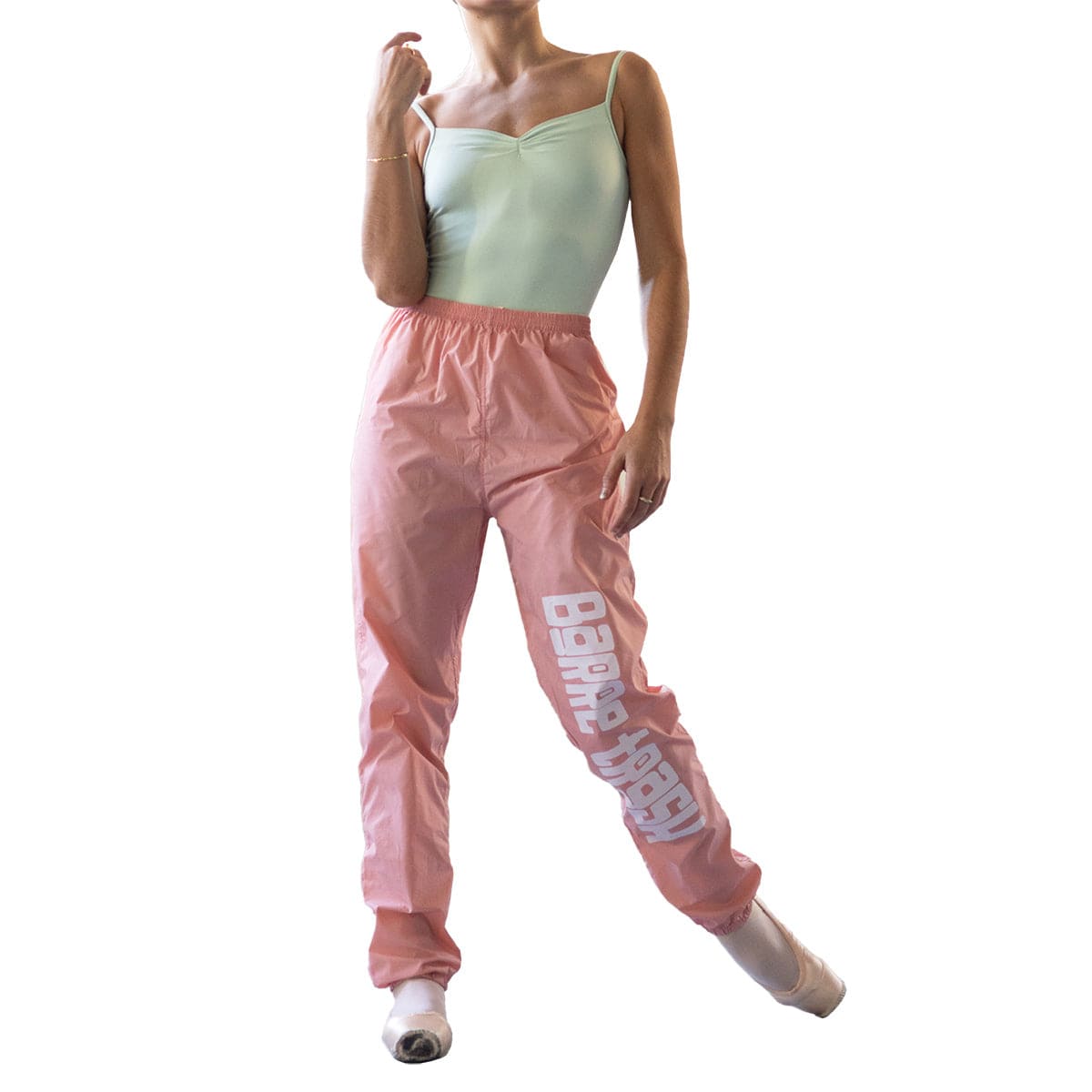 Barre Trash Trash Bag Pants Adult XS Pink - DanceSupplies.com