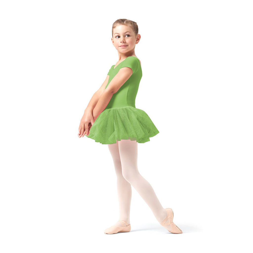 Bloch Clara Glitter Cap Sleeve Tutu Dress Child 2-4 Apple - DanceSupplies.com