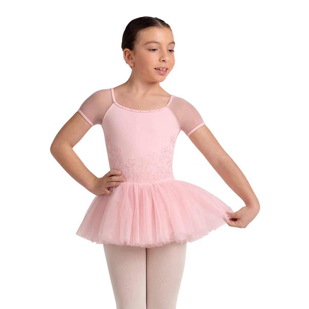 Bloch Girls Lucy Floral Tutu Dress Child 2-4 Candy Pink - DanceSupplies.com
