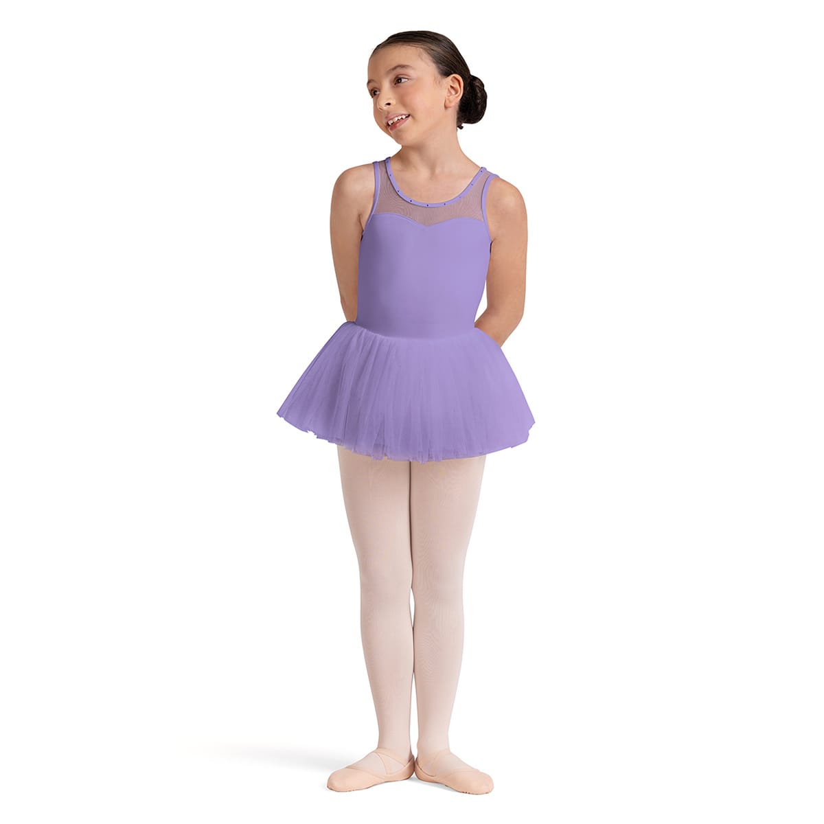 Bloch Girls Maria Floral Tutu Dress Child 2-4 Lilac - DanceSupplies.com