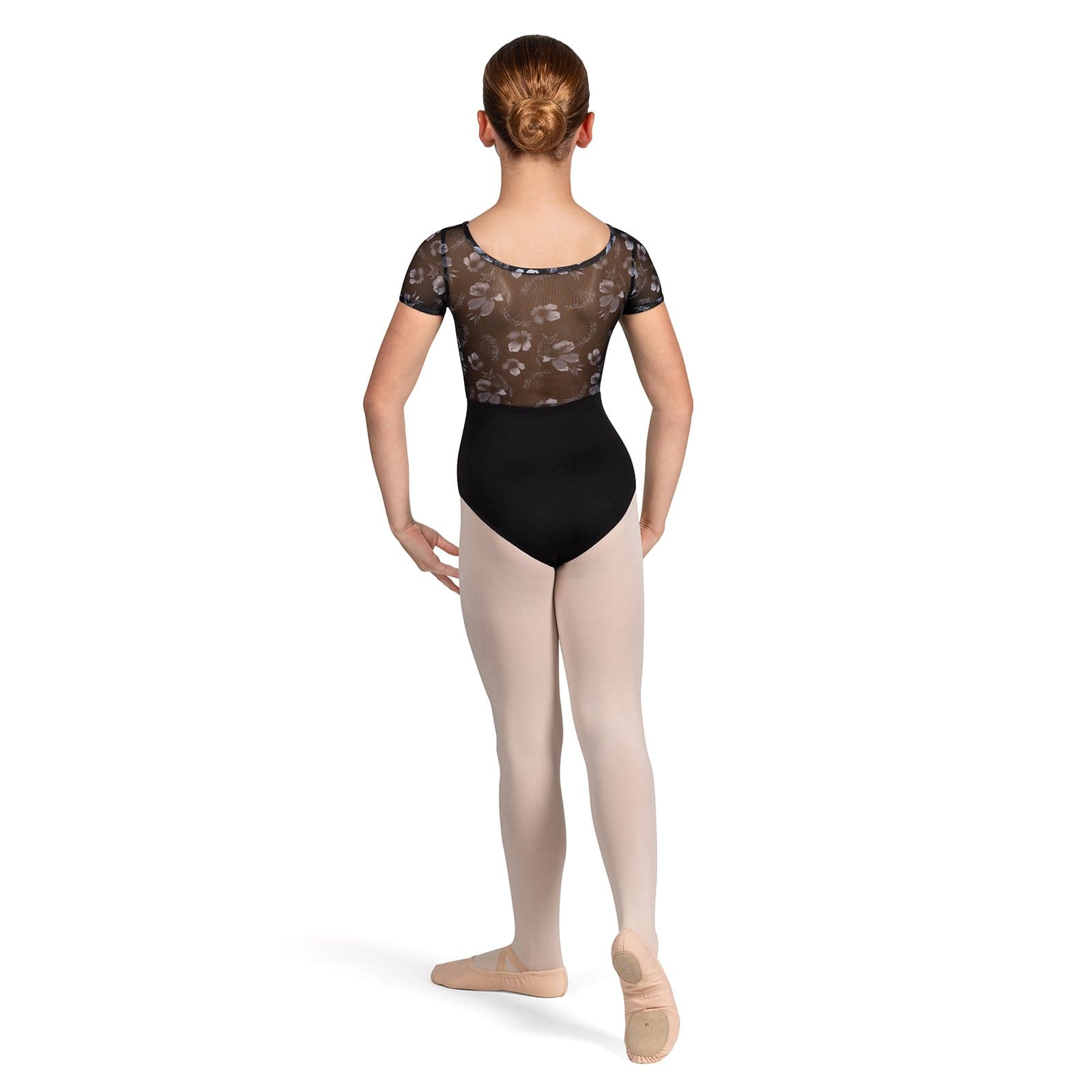Bloch Girls Remi Floral Cap Sleeve Leotard - DanceSupplies.com