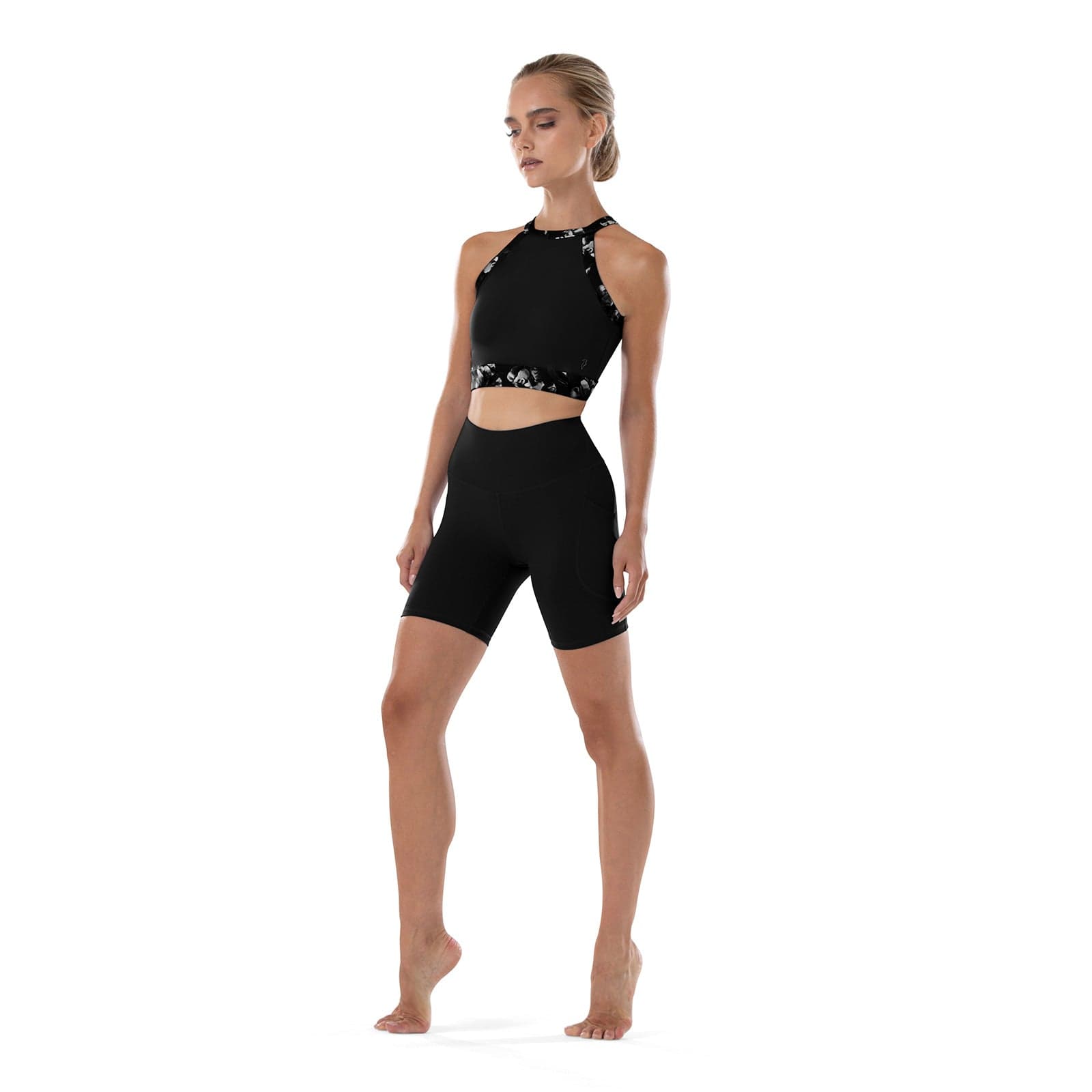 Bloch Ladies Malia High Waist Brief Adult P Black - DanceSupplies.com