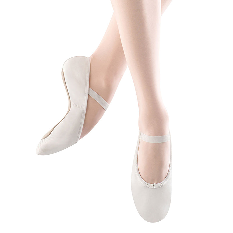 Bloch Dansoft Child's Ballet Slippers - White Child 7 B White- DanceSupplies.com