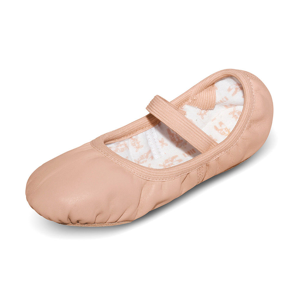 Bloch Giselle Child's Leather Ballet Slippers Child 10 B Pink- DanceSupplies.com