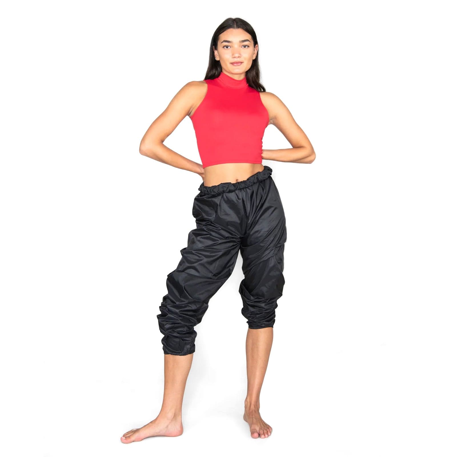 Body Wrappers Adult Rip Stop Pants Adult XS Black - DanceSupplies.com