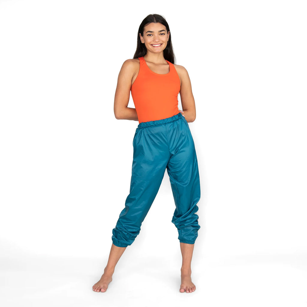 Body Wrappers Adult Rip Stop Pants Adult XS Teal - DanceSupplies.com