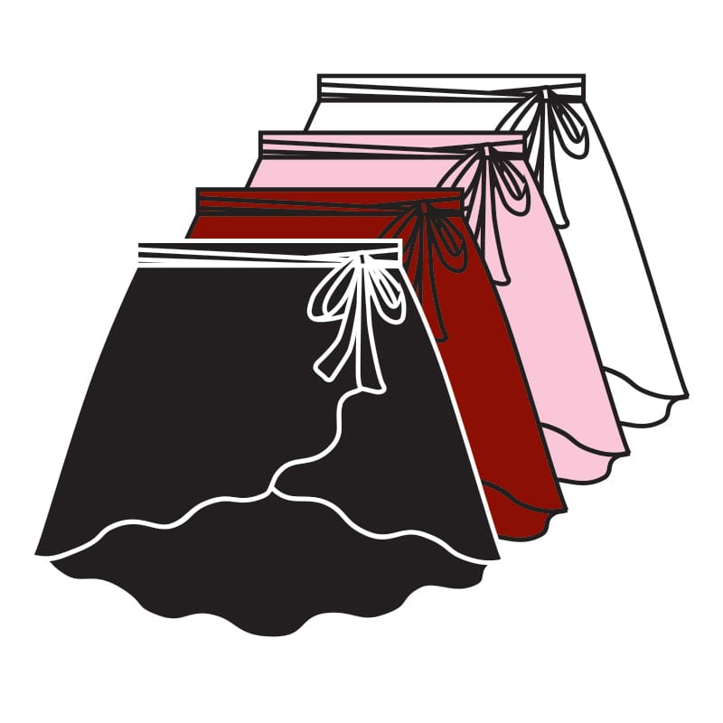 Body Wrappers Tapered Georgette Skirt - DanceSupplies.com