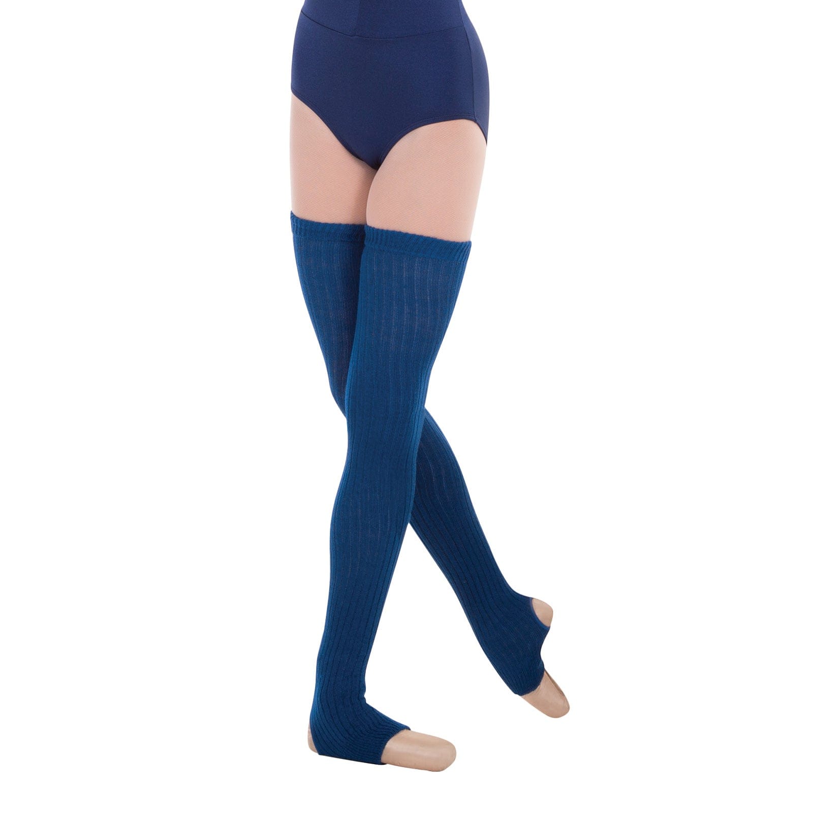 Body Wrappers 36" Stirrup Legwarmers Midnight Blue - DanceSupplies.com