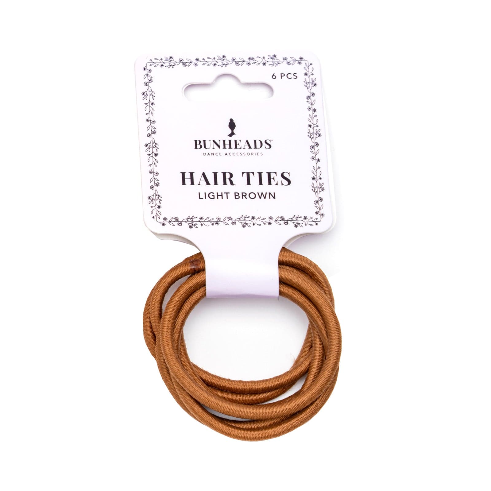 Bunheads Hair Elastics Light Brown - DanceSupplies.com