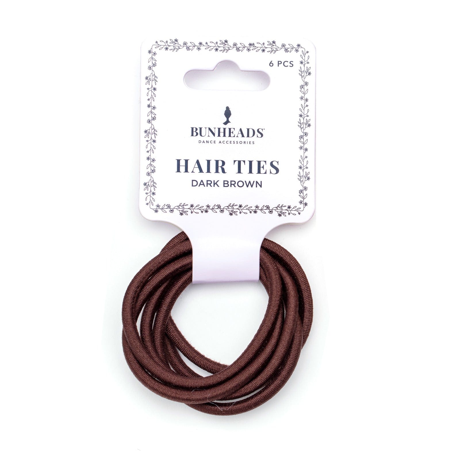 Bunheads Hair Elastics Dark Brown - DanceSupplies.com