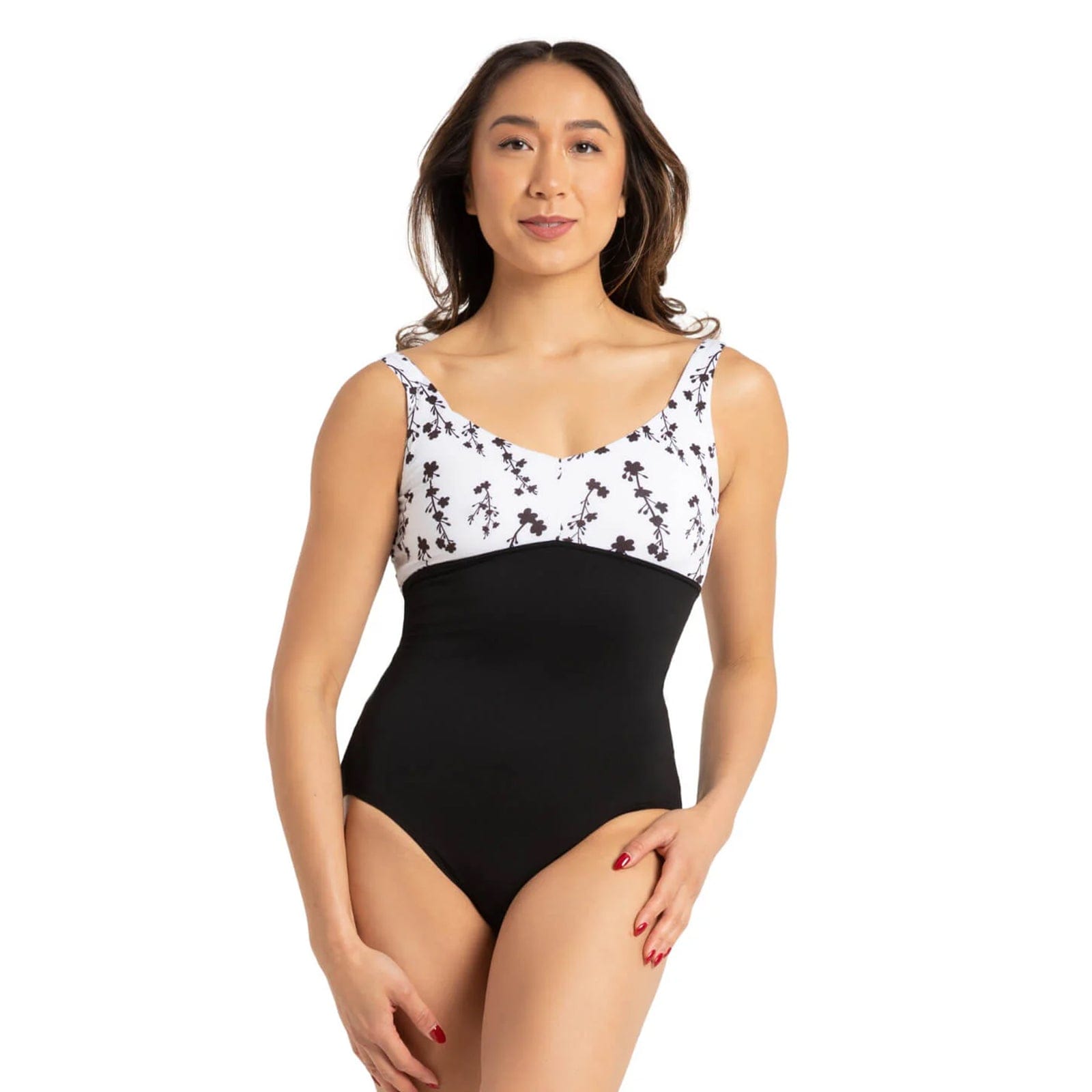 Capezio Adult C'est La Vie Etoile Leotard Adult XS Cascading Florals - DanceSupplies.com
