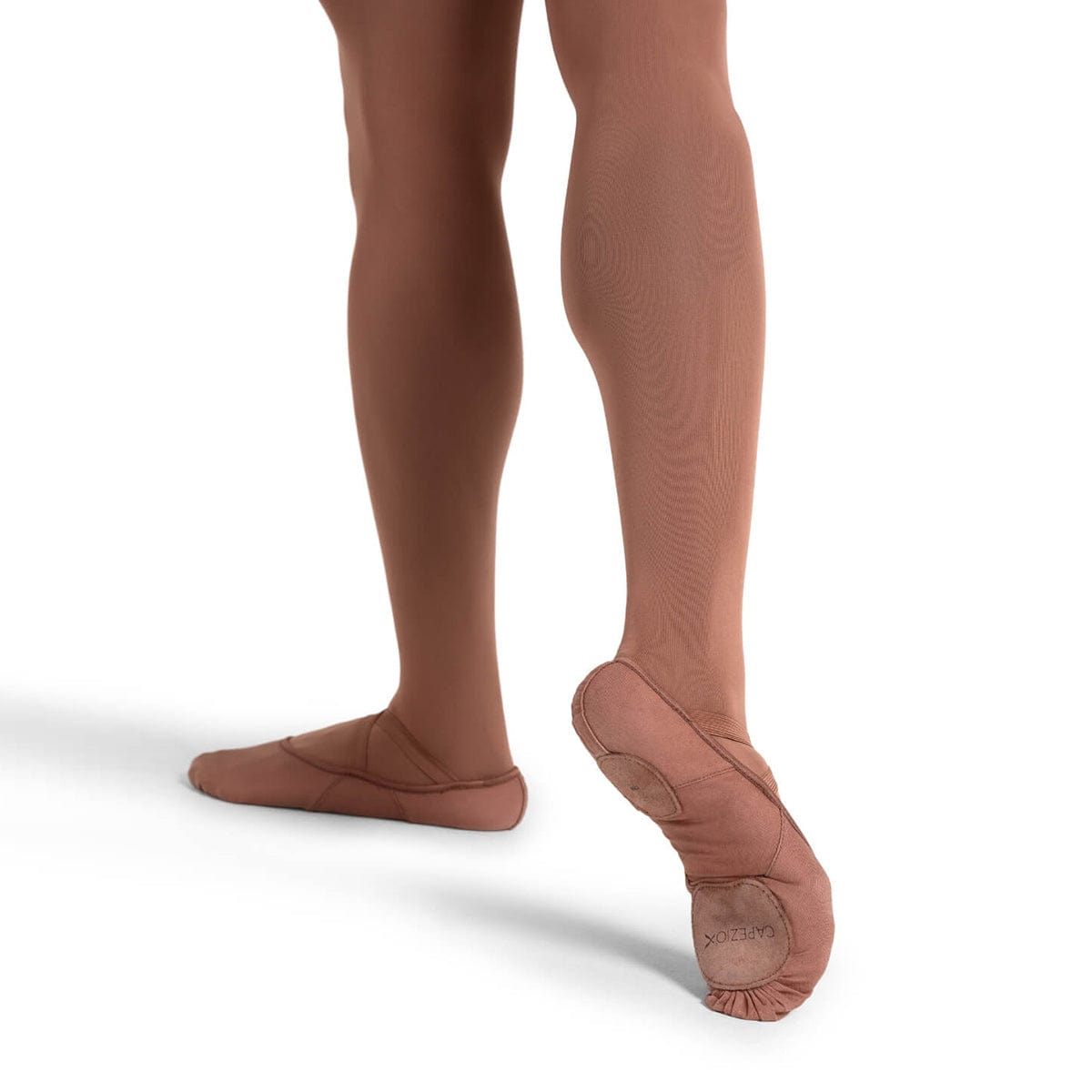 Capezio Adult Hanami Stretch Canvas Ballet Slippers - Mocha - DanceSupplies.com