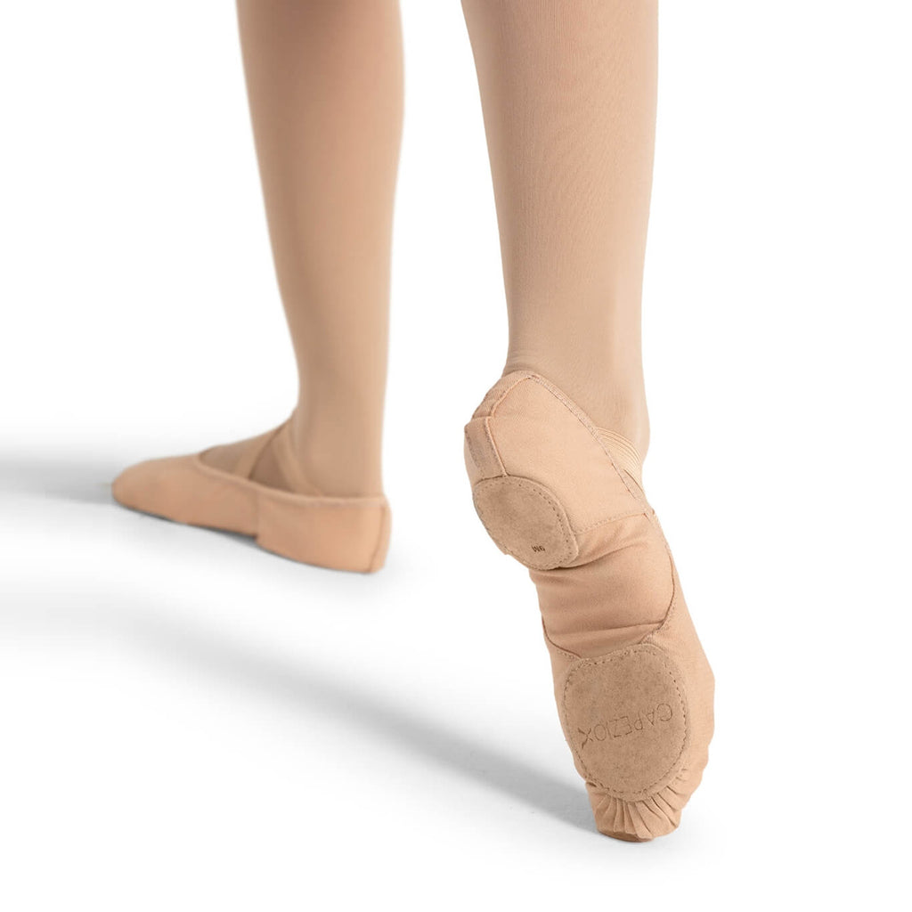 Capezio Child's Hanami Stretch Canvas Ballet Slippers - Nude   - DanceSupplies.com