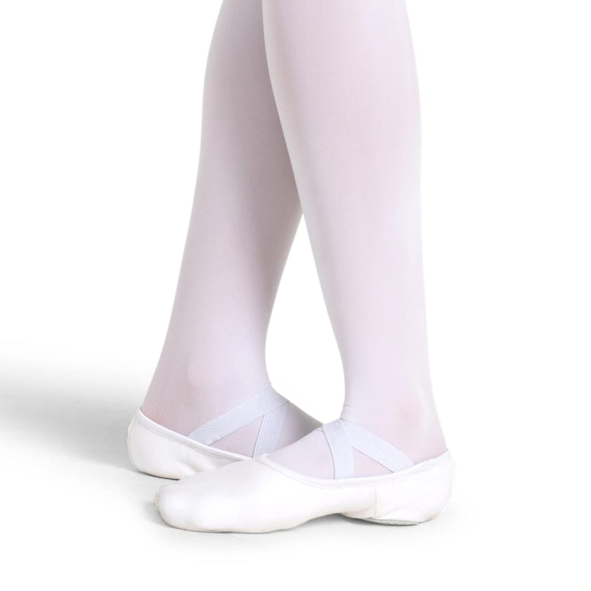 Capezio Adult Hanami Stretch Canvas Ballet Slippers - White - DanceSupplies.com