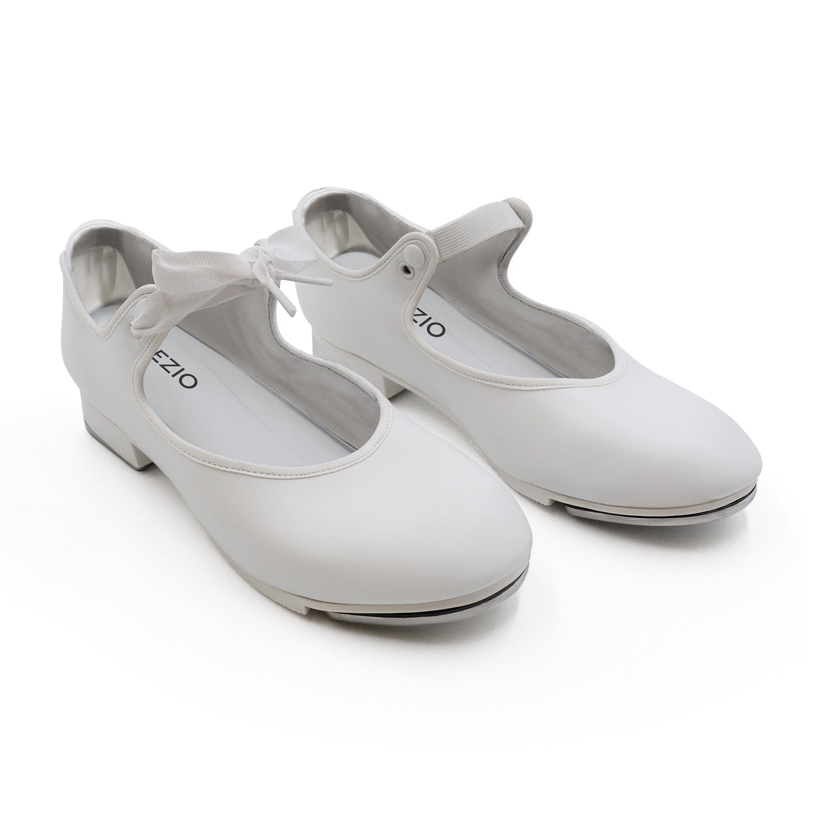Capezio Child's Shuffle Tap Tap Shoes - White - DanceSupplies.com