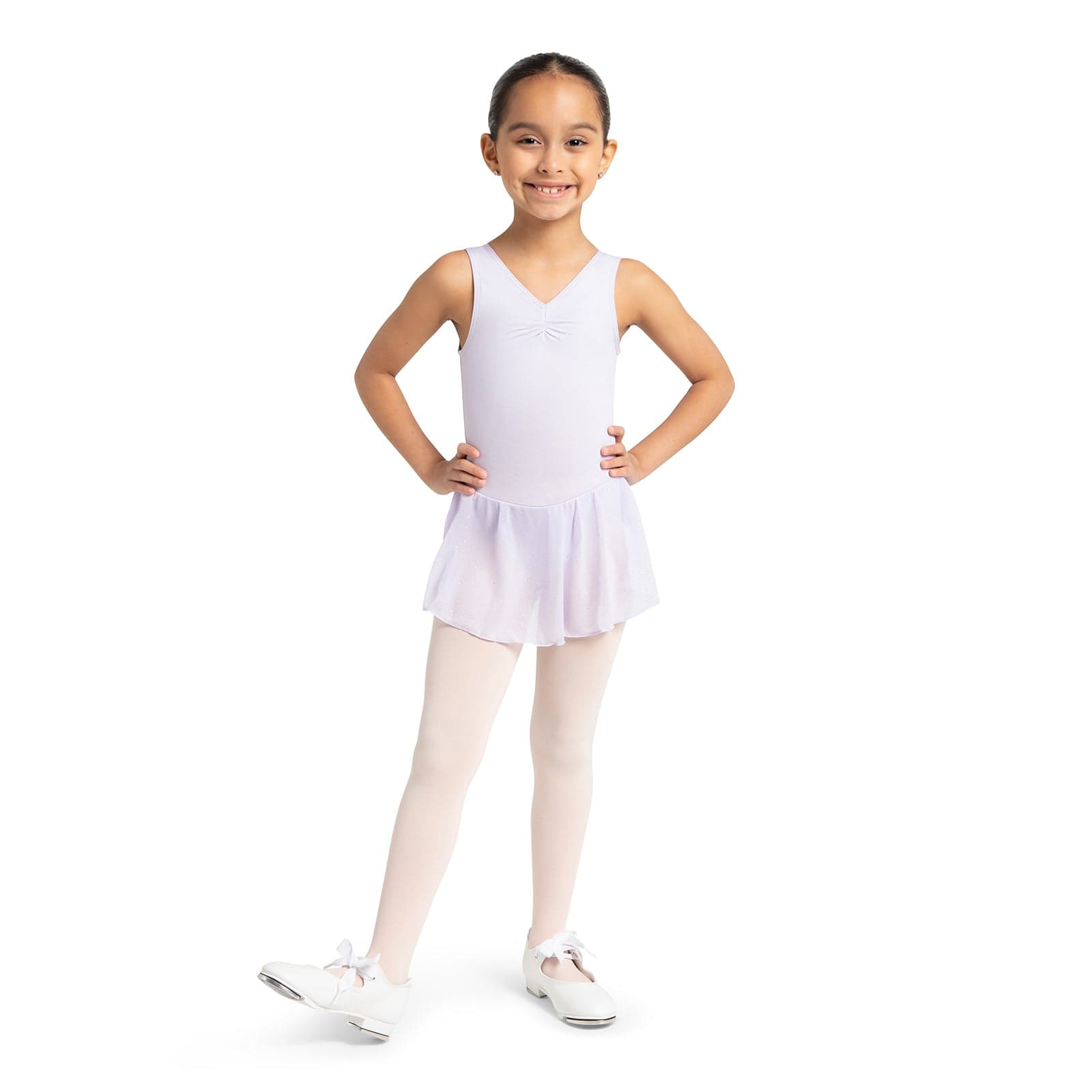 Capezio Child's Shuffle Tap Tap Shoes - White - DanceSupplies.com