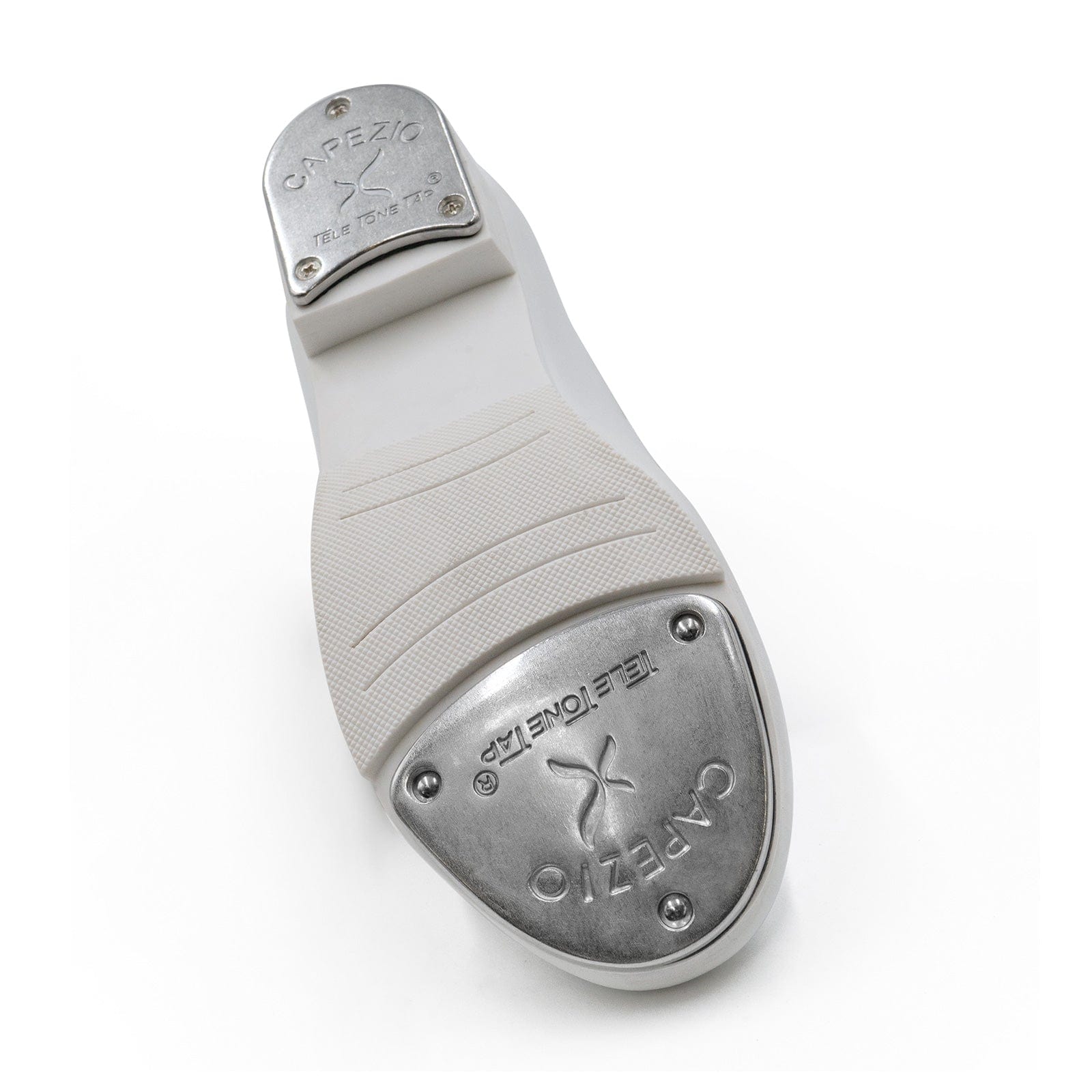 Capezio Child's Shuffle Tap Tap Shoes - White - DanceSupplies.com