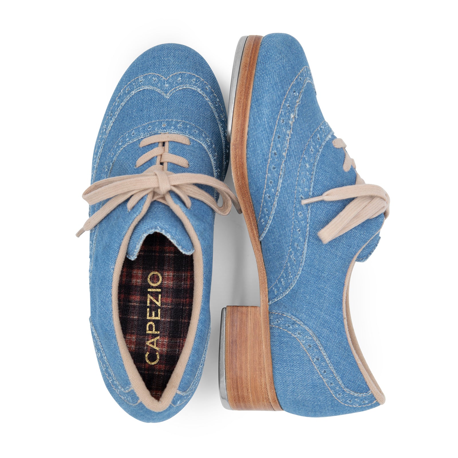 Capezio Roxy Tap Shoes - Light Denim - DanceSupplies.com