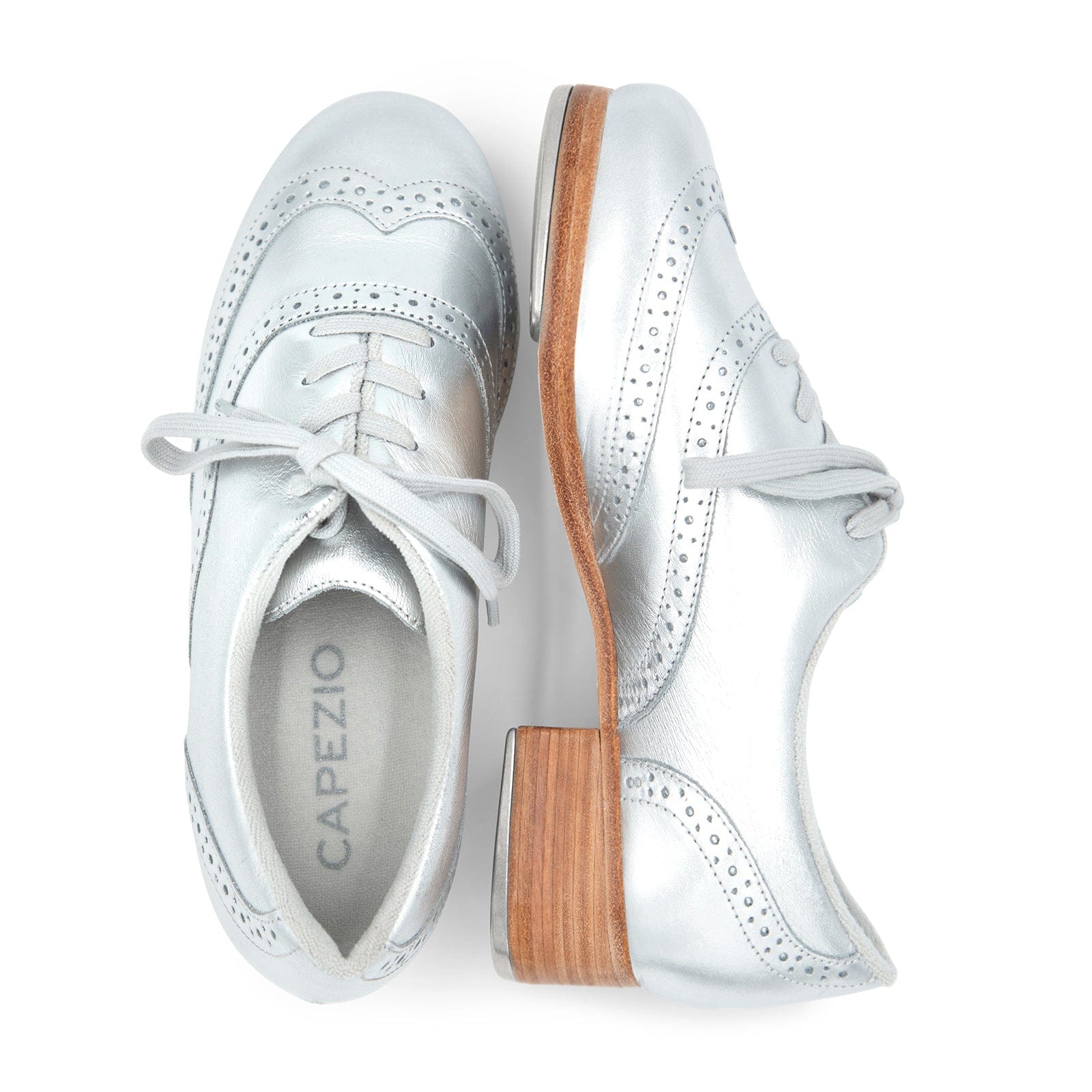 Capezio Roxy Tap Shoes - Metallic Silver - DanceSupplies.com