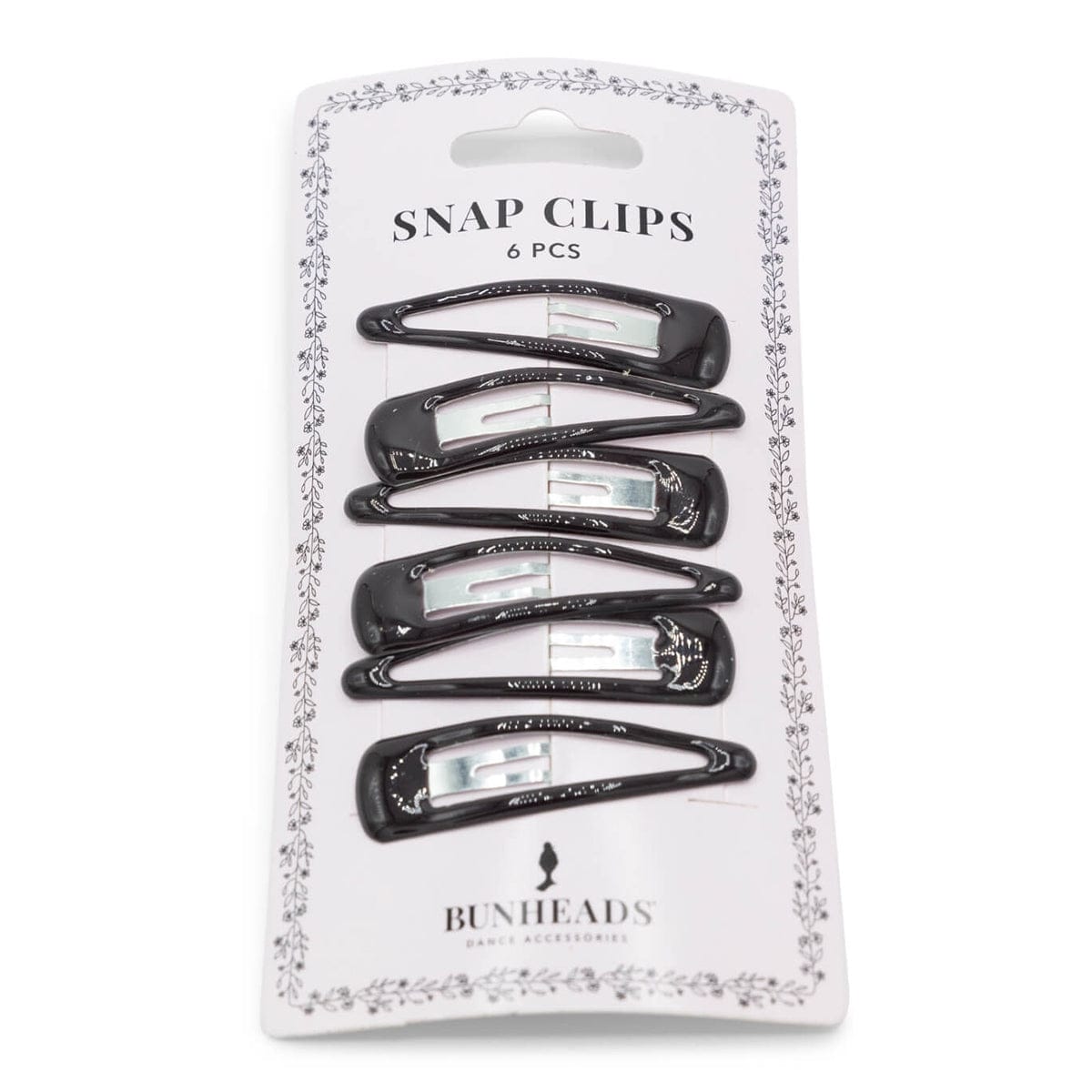Bunheads Snap Clips Dark Brown - DanceSupplies.com