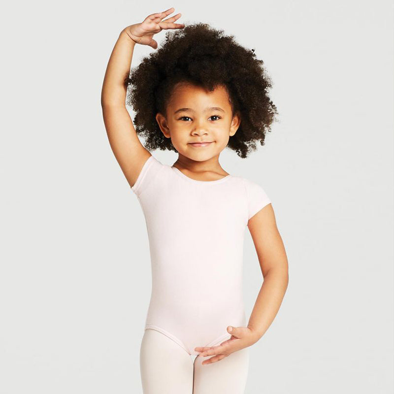 Capezio Child's Classic Short Sleeve Leotard Toddler Pink - DanceSupplies.com