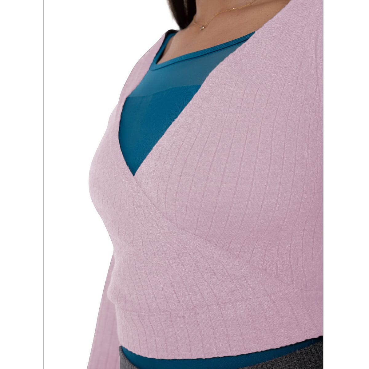 Capezio Child Harmonie Crossover Sweater Toddler Pink - DanceSupplies.com