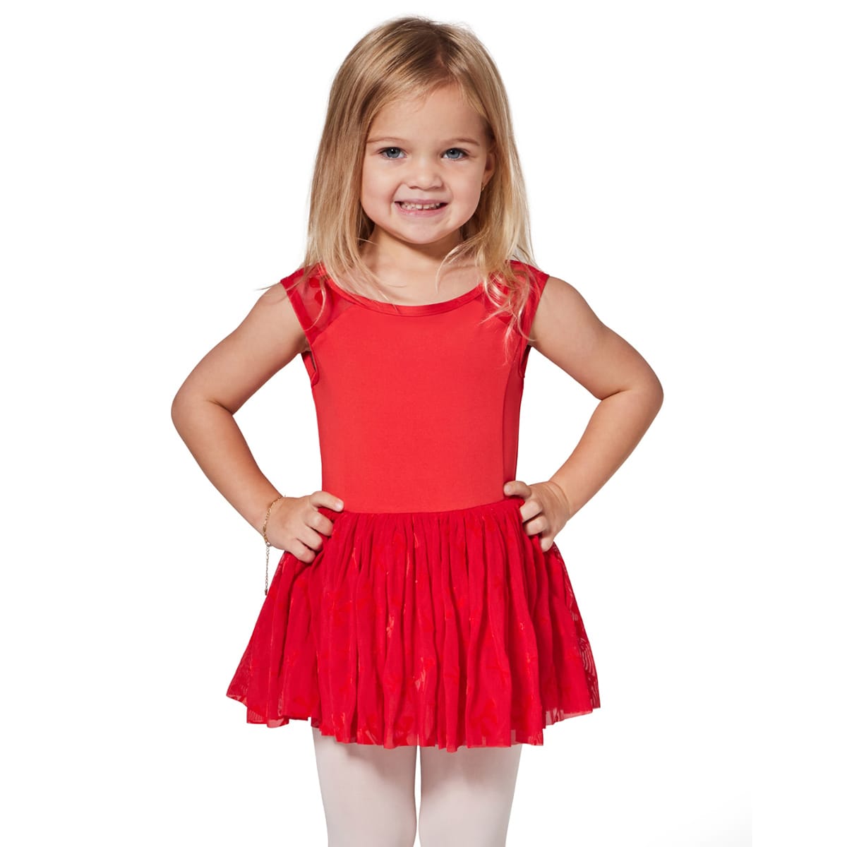 Capezio Girls Take A Bow Brava Dress Child S Red - DanceSupplies.com