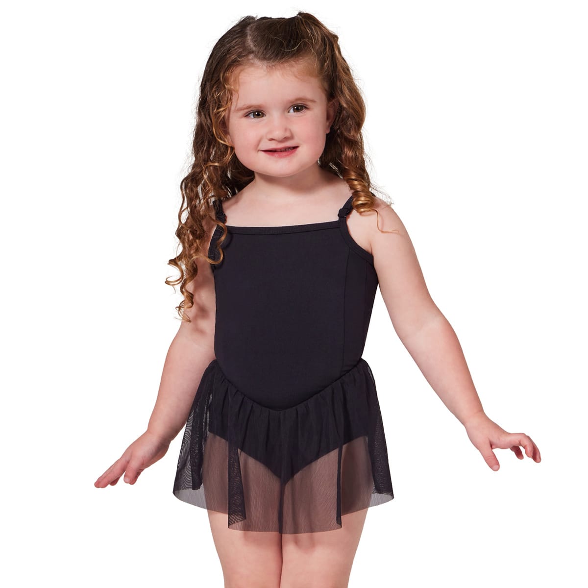 Capezio Child Coming Up Roses Eden Dress Toddler Black - DanceSupplies.com