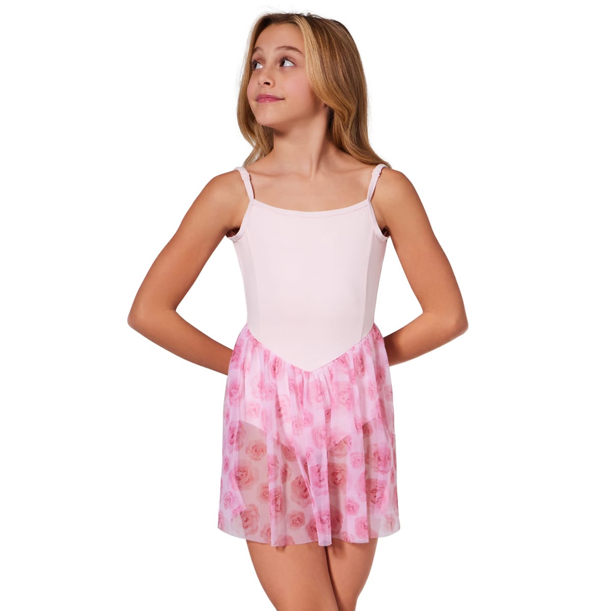 Capezio Child Coming Up Roses Eden Dress Toddler Pink - DanceSupplies.com