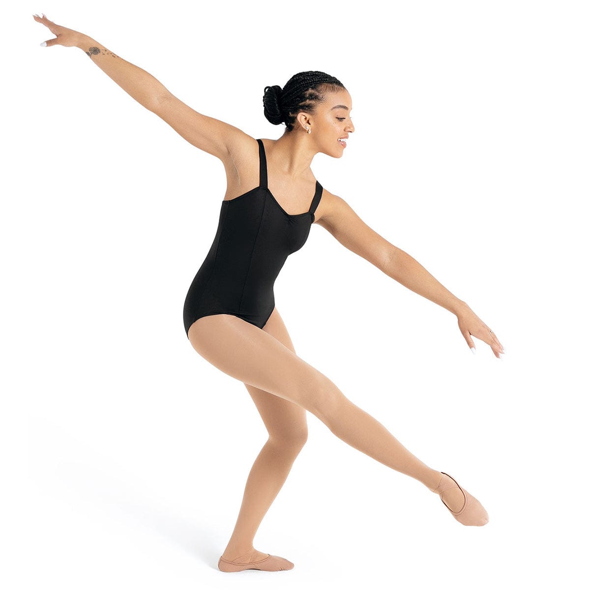 Capezio Adult Studio Collection Wide Strap Camisole Leotard - DanceSupplies.com