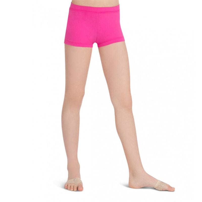 Capezio Child's Low Rise Shorts Child S Hot Pink - DanceSupplies.com