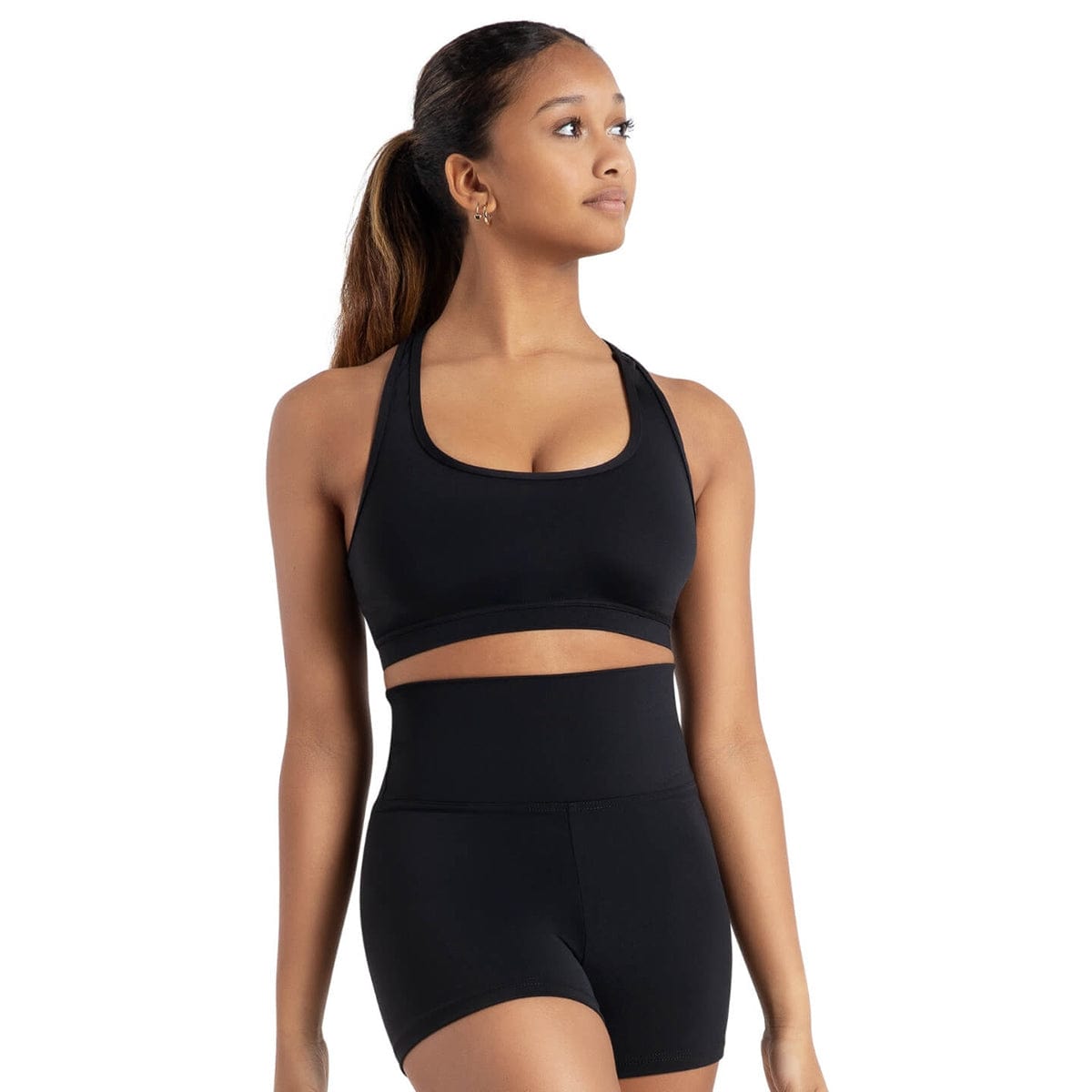 Capezio Adult Racerback Bra Top Adult XS Black - DanceSupplies.com